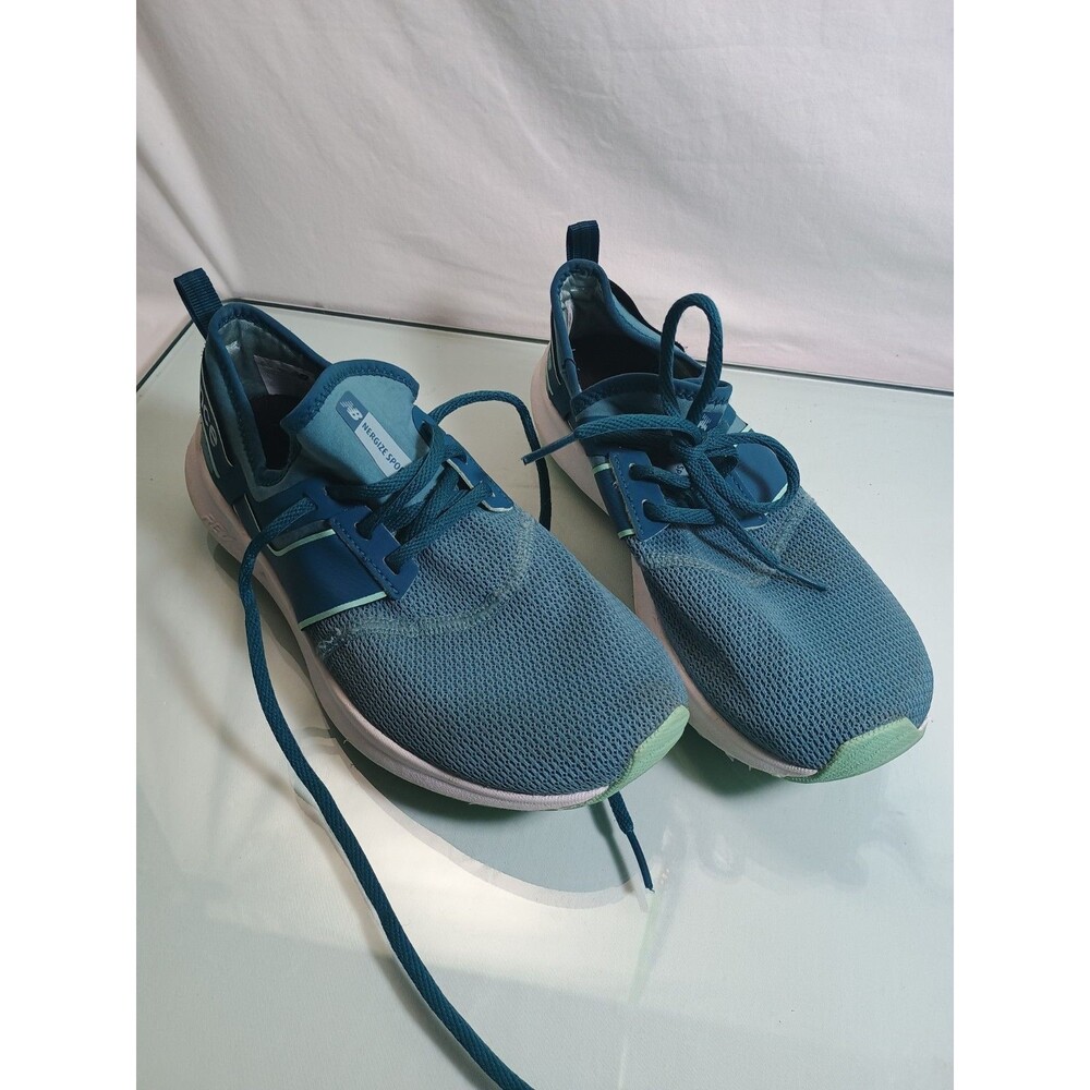 New Balance Nergize Sport Women's Mesh Lace-Up Low Top Sneakers Blue Green